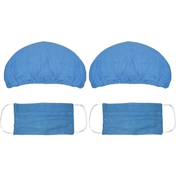 Blue Cotton Face Mask 100% Cotton