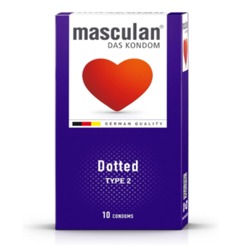 Masculan Dotted Male Condoms 10 Pieces
