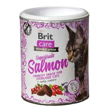 Brit Care Salmon Superfruits Cat Snack 100g