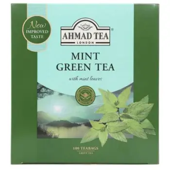 Ahmad Tea Mint Green Tea Bags 100 Count