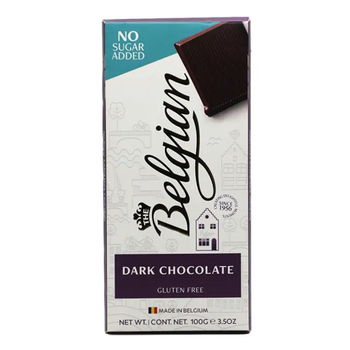 بلجيان شوكولاتة داكنة بدون سكر مضاف 100جرام
