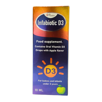 Jr. Pharma Infabiotic D3 Apple Drops 10ml