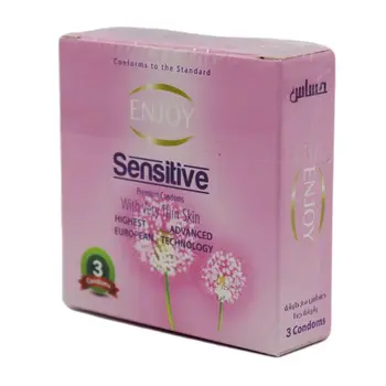 Enjoy Sensitive Premium Condoms 3 Pieces