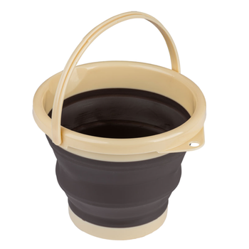 Al Rimaya Black-Beige Foldable Bucket 2.5L