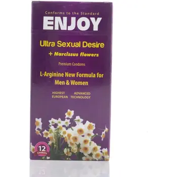 إنجوي واقي ذكري لشعور أكثر مع زهرة النرجس  12قطعة