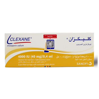 كليكسان محقنة 40 ملغ/0.4 مل مملوءة مسبقًا 2قطعة