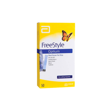 Freestyle Optium Blood Glucose Test Strips 50 Pieces