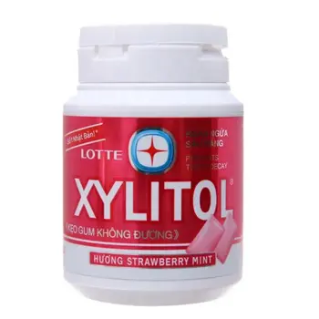 Lotte Strawberry Mint Xylitol Gum 58g