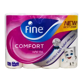 Fine Comfort 2-Ply Toilet Paper 24x180 Sheets