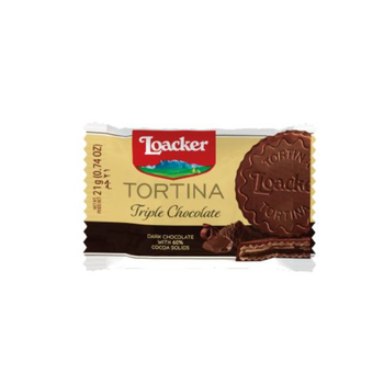 Loacker Tortina Triple Dark 21g