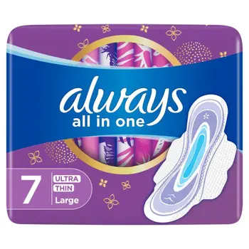 Always Diamond Ultra Thin Sanitary Pad Large 7 Pieces