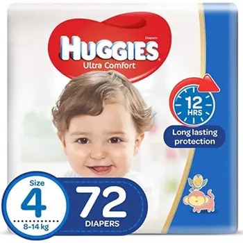 Huggies Ultra Comfort Diapers Size 4 72 Pieces
