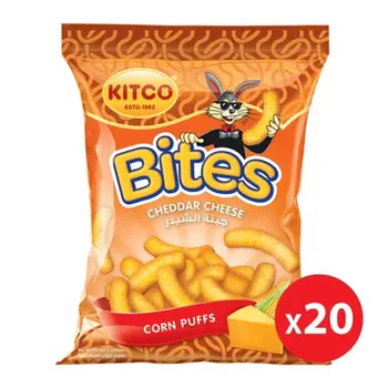 Kitco Cheddar Cheese Corn Puff 20x16g