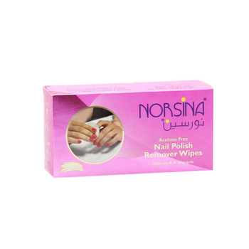 NORSINA Acetone-Free Nail Polish Remover Wipes 24 Pieces