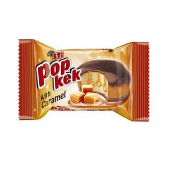 بوب كيك مغطى بالكاكاو ومحشو بالكراميل 35جرام