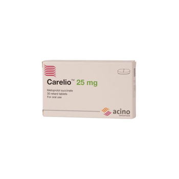 Acino Carelio Metoprolol Succinate Tablets 25mg 30 Count
