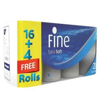 Fine Extra Soft Toilet Tissue 20 Rolls