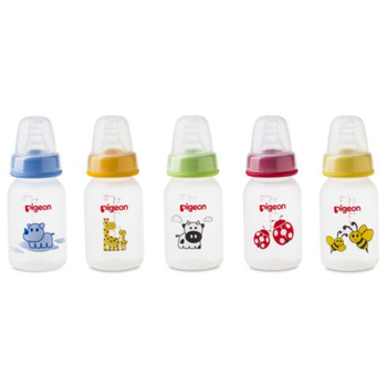 Pigeon Decorated Plastic Bottle 120ml