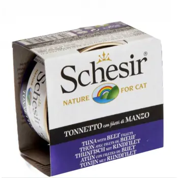Schesir Tuna with Beef Cat Food 85g
