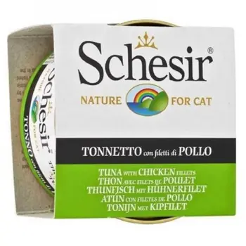 سيشر غذاء تكميلي للقطط البالغة تونا مع شرائح الدجاج 85 جرام