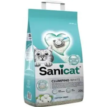 Sani Cat Cotton Fresh Clumping Cat Sand 20L