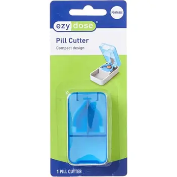 Ezy Dose Blue Pill Cutter Compact Design