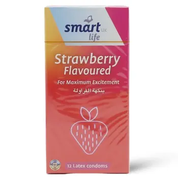 Smart Life Strawberry Condoms 12 Pieces