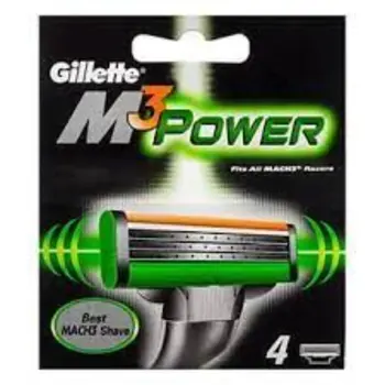 Gillette M3 Power Green Razors 4 Pieces