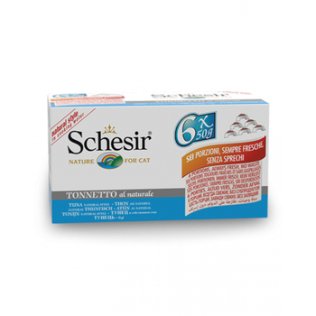 سيشر غذاء تكميلي للقطط البالغة تونا في الماء المطهي 6×50 جرام