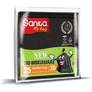 سانيتا كيس نفايات ابو ربطة 25 حبة 30 مقاس1قطعة