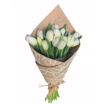 White Tulip Bouquet Single Pack