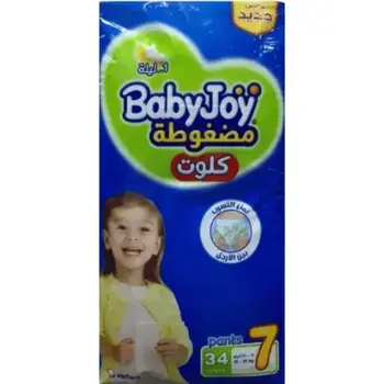 Babyjoy Size 7 Diapers 34 Pieces