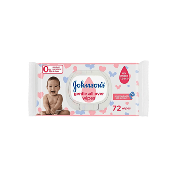 Johnson's Baby Gentle All Over Wipes 72Pieces