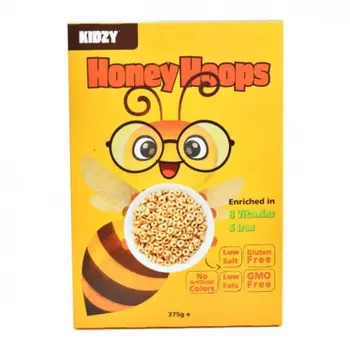 Kidzy Honey Hoops 375g
