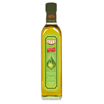 أفتا زيت زيتون بكر وزيت متبقي الزيتون مكرر 500 مل