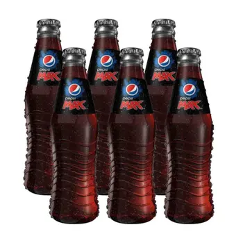 Pepsi Zero Extra Fizz Glass Bottle 6x250ml