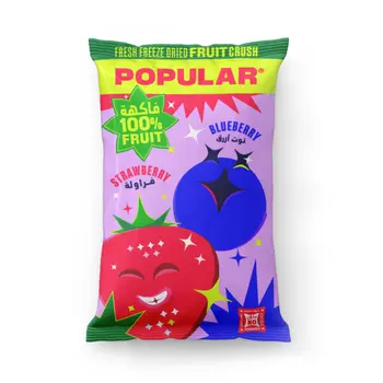 بوبيلر فروت كراش فراولة و توت 8جرام