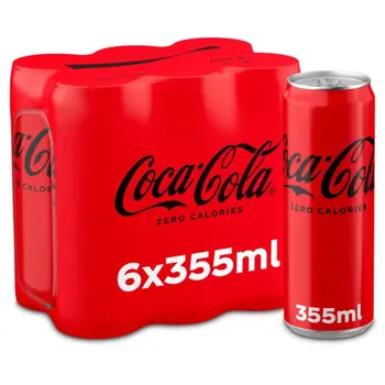 Coca Cola Zero Sugar Beverage 6x355ml