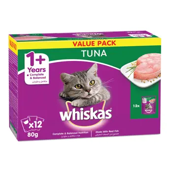 Whiskas Tuna Wet Cat Food 12x80g