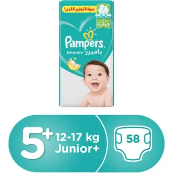 Pampers Baby-Dry Diapers Size 5 58 Pieces