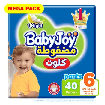 Baby Joy Pants Diaper Size 6 XXL 16kg+ 40Pieces