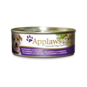 أبلاوز طعام كلاب طبيعي معلب الدجاج مع الخضروات 156 جرام