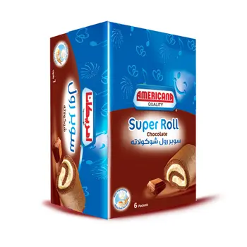 Americana Rolls Super Roll Chocolate 6x60 g