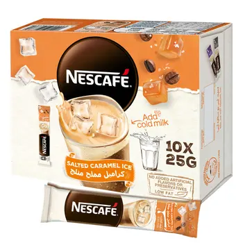 Nescafe Salted Caramel Ice Coffee Mix 10x25g
