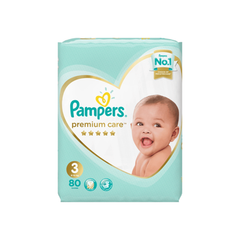 Pampers Premium Care Diapers 6-10kg 80 Pieces