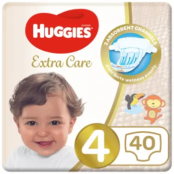 Huggies Extra Care Diapers Size 4 40 Pieces