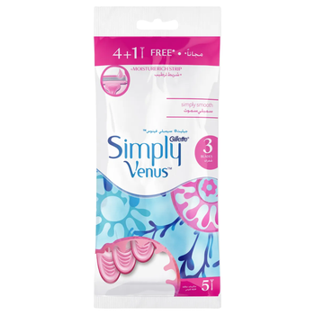 Gillette Simply Venus Razors 5 Pieces