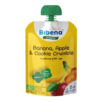 Bibena Organic Banana Apple Cookie Crumble 100g