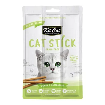 كيت كات وجبة خفيفة للقطط بالسلمون والكاتسوبوشي 3×5 جرام