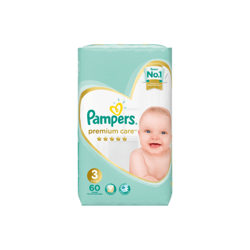 بامبرز حفاضات كلوت مقاس 3 6-11كيلو مع جوانب مطاطية 60قطعة